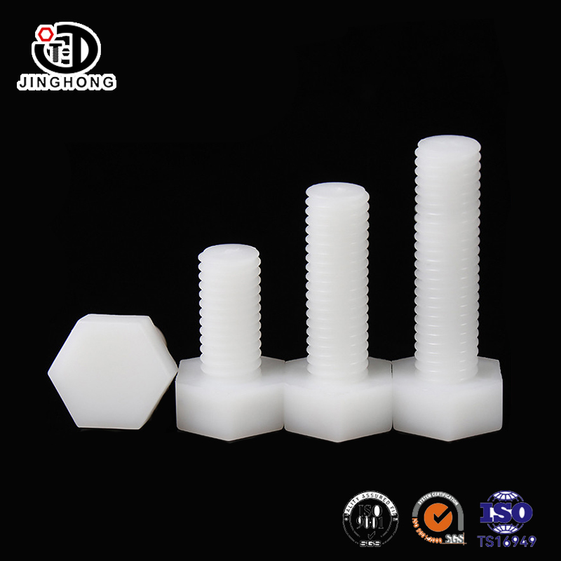 Fehér nylon hex fejcsavar